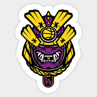 Los Angeles Lakers Samurai Mask Sticker